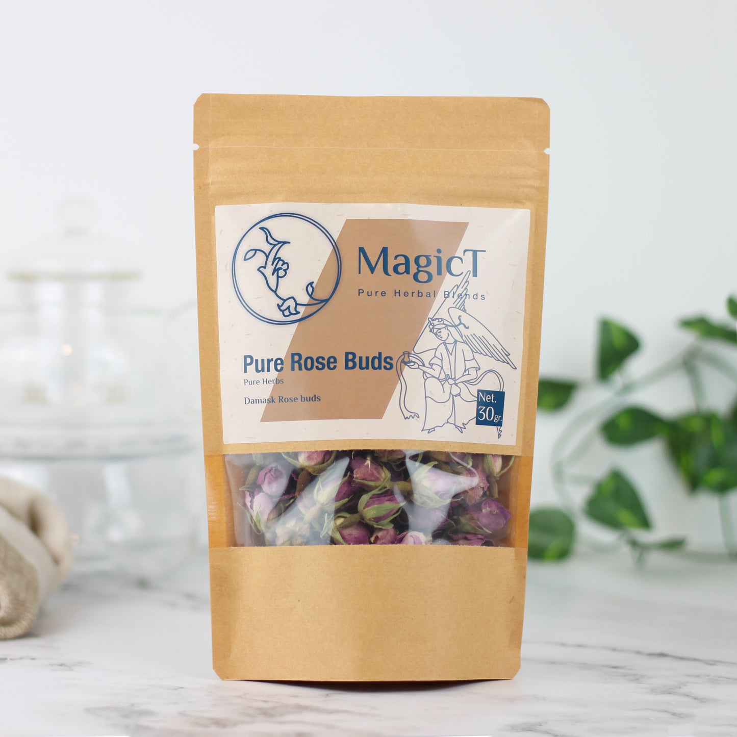 Pure Damask Rose Buds: Hand Picked, Shade Dried